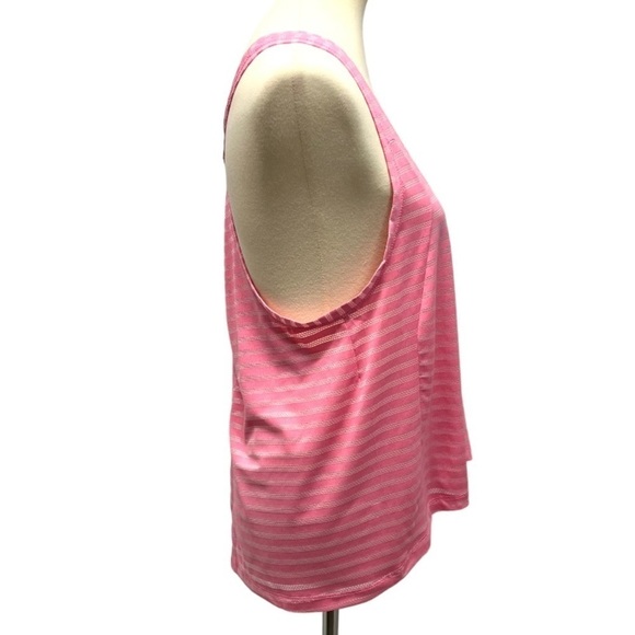 Zyia Active Pink Nimbus Split Back Yellow Athletic Tank Top Women’s Large - Picture 7 of 12